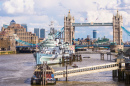Корабль-музей Белфаст и Тауэрский мост, Лондон