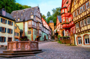 Старый город Мильтенберг, Бавария, Германия