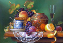 Натюрморт фруктов на столе