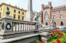 Roma Square In Asti With A Beautiful Palace