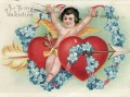 Почтовая открытка на День Святого Валентина