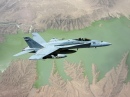 F/A-18E над Афганистаном