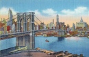 Почтовая открытка с Бруклинским мостом