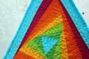 Одеяло с наклоненными треугольниками