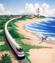 Открытка на 40-летний юбилей Amtrak