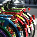Amsterdam Colored Bikes