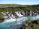 Водопады Хрёйнфоссар, Исландия
