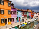 Красочные дома Бурано, Венеция, Италия