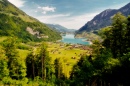 Озеро Лунгерер в Швейцарских Альпах