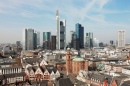 Исторический центр и горизонт города Франкфурт
