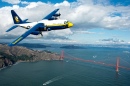 Голубые Ангелы C-130 Геркулес над Сан-Франциско