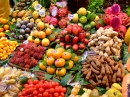 На фруктовом рынке