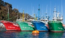 Лодки в гавани Фуэнтеррабии, Испания