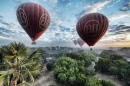 Воздушные шары в Багане, Мьянма
