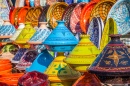 Таджины на рынке, Марракеш, Марокко