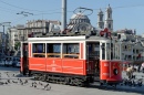 Красный трамвай в Стамбуле, Турция