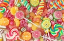 Разноцветные фруктовые конфеты