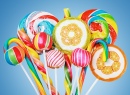 Разноцветные конфеты и сладости