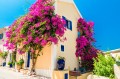 Греческий дом с цветами