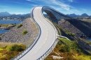 Вид Атлантической дороги, Норвегия