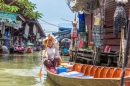 Плавучий рынок рядом с Бангкоком, Таиланд