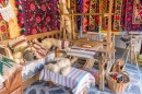 Традиционный румынский деревянный ткацкий станок