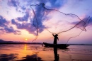Рыбалка на озере Бангпра, Таиланд