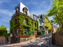 Очаровательные улицы холма Монмартр, Париж