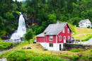 Традиционный норвежский деревянный дом