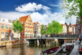 Каналы в центре города Амстердам