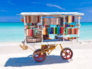 Продажа сувениров на Кубинском пляже