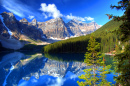 Озеро Морейн, Банф, Канадские Скалистые горы