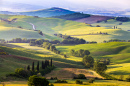Весенний ландшафт Тосканы, Италия