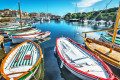 Деревянные лодки, гавань Стинтино, Италия