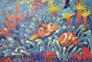 Мозаика с рыбками-клоун