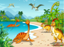 Динозавры, живущие на пляже