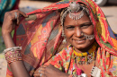 Индийская женщина в Раджастане