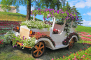 Выставка цветочных автомобилей