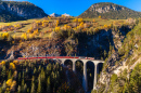 Ретийская железная дорога, кантон Гризон, Швейцария