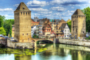Средневековый мост в Страсбурге, Франция