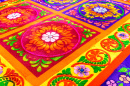 Цветочный ковер из опилок, Антигуа, Гватемала