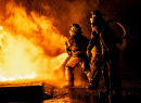 Учение по борьбе с пожаром