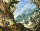 Обширный пейзаж с архангелом Рафаэлем