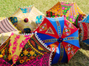 Красочные зонты в Раджастане, Индия