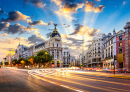 Мадрид, испанский городской пейзаж