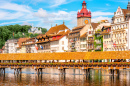 Деревянный мост в Люцерне, Швейцария