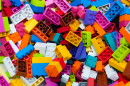 Пластиковые строительные кубики