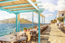 Ресторан у моря, остров Эгина, Греция
