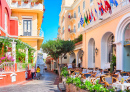 Уличные кафе на острове Капри, Италия