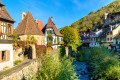 Историческая деревня в Эльзасе, Франция